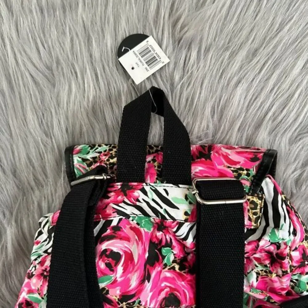 Lulu Floral Animal Print Bag Womens Backpack Lightweight Adjustable‎
